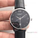 Montblanc Meisterstuck Date 9015 SS Black Replica Mont Blanc Watch